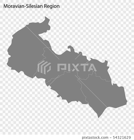 High quality map is a region of Czech republic High quality map is a region of Czech republic 54321629