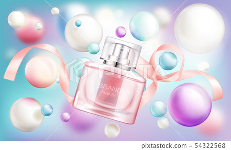 Perfume bottle and silk ribbon glass sprayer flask Perfume bottle and silk ribbon glass sprayer flask 54322568