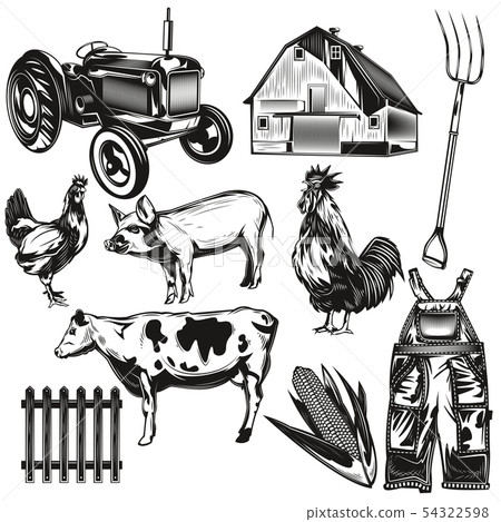 Set of farming elements 54322598