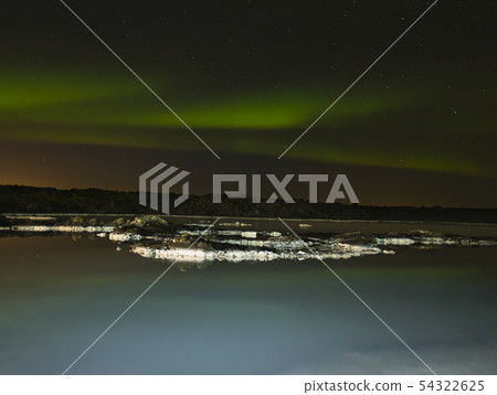 Thermal Water and Northern Lights at Blue Lagoon 54322625