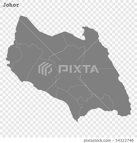 High Quality map is a state of Malaysia 54322746