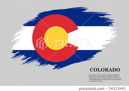 Brush stroke flag . Vector illustration - Stock Illustration [54323441 ...