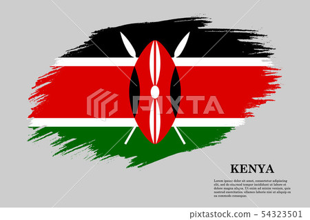 Brush stroke flag . Vector illustration - Stock Illustration [54323501 ...