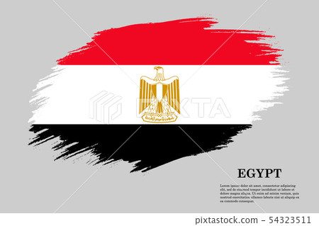 Brush stroke flag . Vector illustration - Stock Illustration [54323511 ...