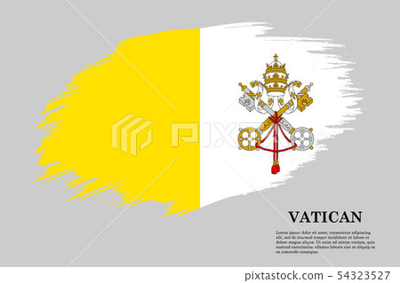 Brush stroke flag . Vector illustration - Stock Illustration [54323527 ...