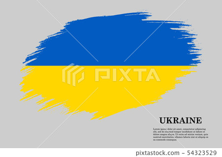 Brush stroke flag . Vector illustration - Stock Illustration [54323529 ...