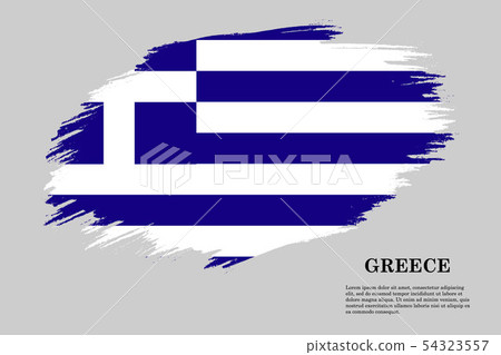 Brush stroke flag . Vector illustration - Stock Illustration [54323557 ...