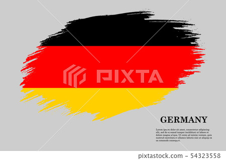 Brush stroke flag . Vector illustration - Stock Illustration [54323558 ...