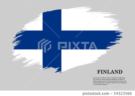 Brush stroke flag . Vector illustration - Stock Illustration [54323560 ...