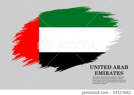 Brush stroke flag . Vector illustration - Stock Illustration [54323662 ...