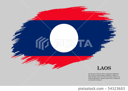 Brush stroke flag . Vector illustration - Stock Illustration [54323683 ...