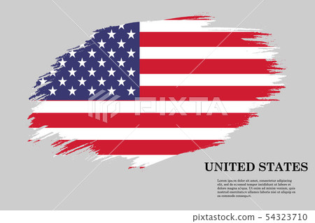 Brush stroke flag . Vector illustration 54323710