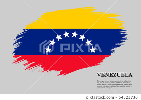 Brush stroke flag . Vector illustration - Stock Illustration [54323736 ...