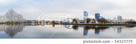 Panorama view of Embankment of Svisloch River Panorama view of Embankment of Svisloch River 54323775