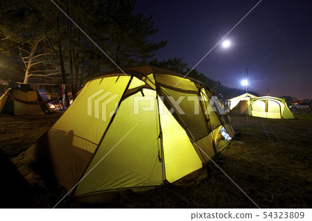 露營,背包旅行,露營,夜空, 露營,背包旅行,露營,夜空, 54323809