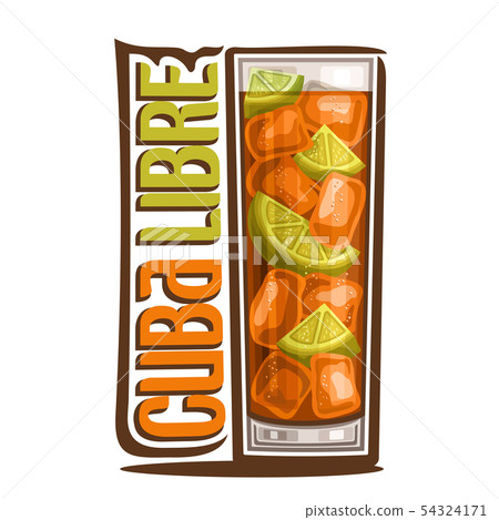 Vector cocktail Cuba Libre Vector cocktail Cuba Libre 54324171