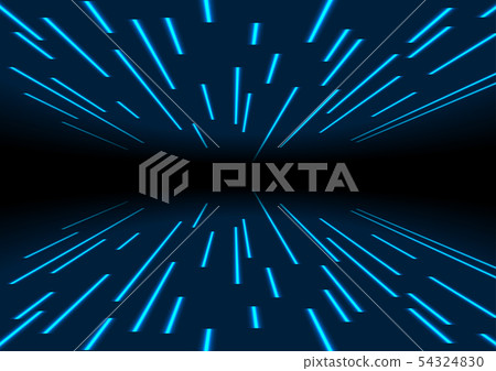 Blue neon laser trace lines abstract background Blue neon laser trace lines abstract background 54324830