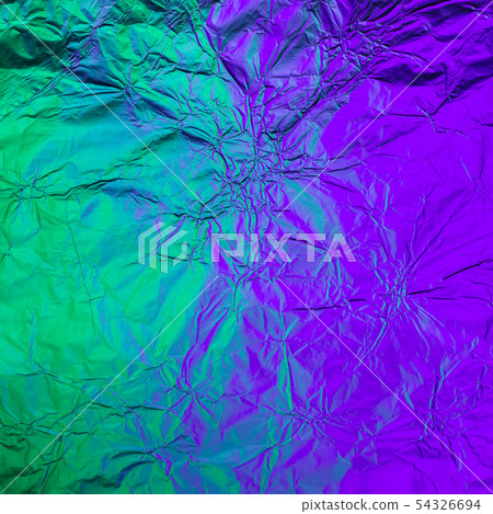 Purple green crumpled background  54326694