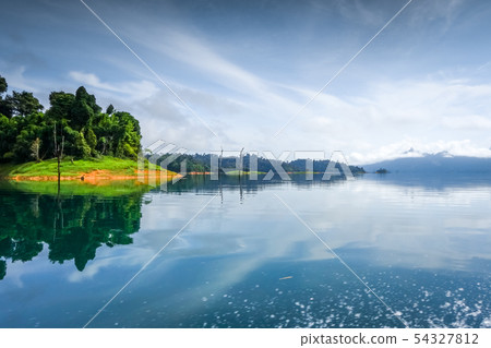 Morning on Cheow Lan Lake, Khao Sok National Park, 54327812