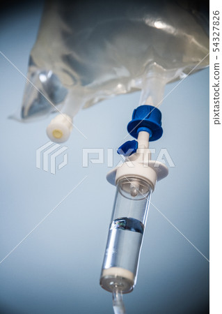 Intravenous drip equipment in hospital 54327826