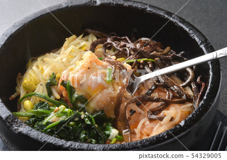Stone baking bibimbap Stone baking bibimbap 54329005