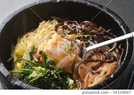 Stone baking bibimbap Stone baking bibimbap 54329007