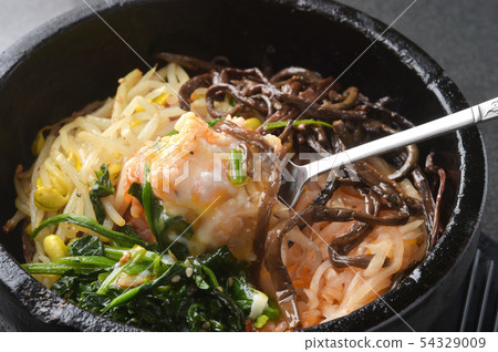 Stone baking bibimbap Stone baking bibimbap 54329009