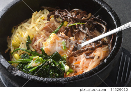 Stone baking bibimbap Stone baking bibimbap 54329010