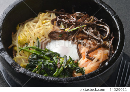 Stone baking bibimbap Stone baking bibimbap 54329011