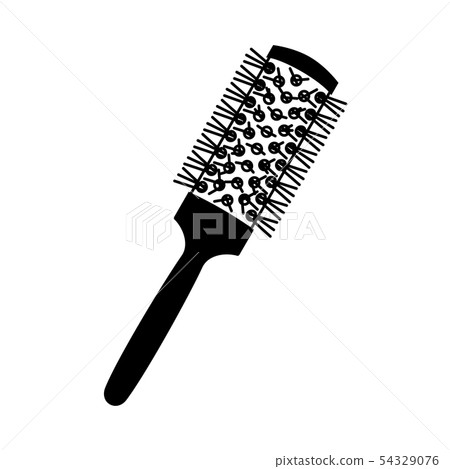Black and white round comb 54329076