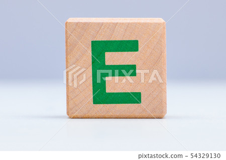 E英語字母表字母表積木信件 54329130