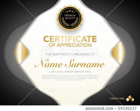 diploma certificate template black and gold color. diploma certificate template black and gold color. 54330217