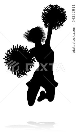 Cheerleader Silhouette 54332911