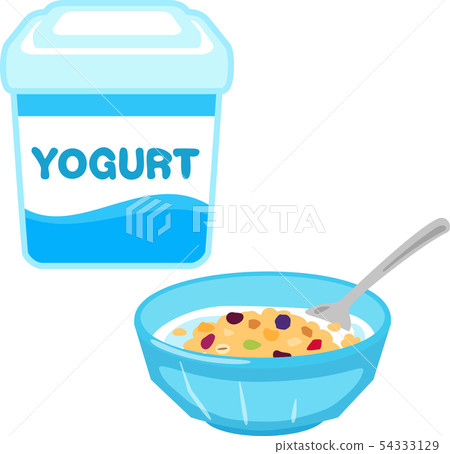 Yogurt with granola Yogurt with granola 54333129
