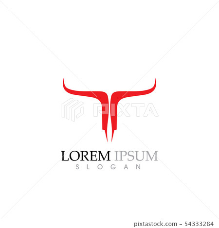 Cow Logo Template vector icon Cow Logo Template vector icon 54333284