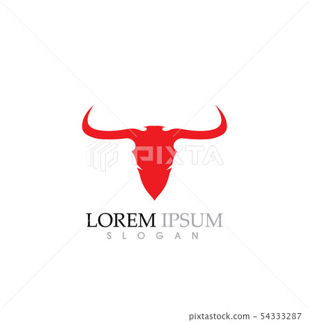 Cow Logo Template vector icon 54333287
