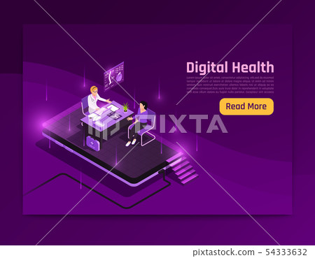 Isometric Digital Health Webpage 54333632