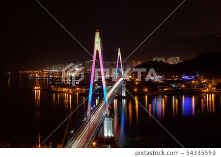 Yeosu Bridge night view 54335559