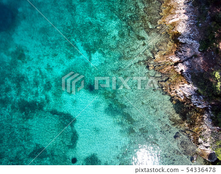 aerial view of croatia coast line aerial view of croatia coast line 54336478