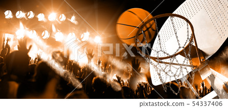 Sports and entertainment. Basketball and team Sports and entertainment. Basketball and team 54337406