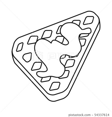 Isolated object of sweet and product sign. Collection of sweet and caramel stock symbol for web. Isolated object of sweet and product sign. Collection of sweet and caramel stock symbol for web. 54337614