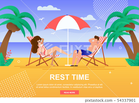 Rest Time for Couples Advertising Banner Template Rest Time for Couples Advertising Banner Template 54337901