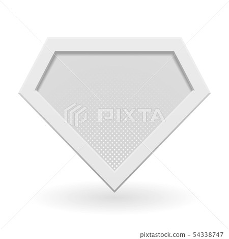 White superhero logo template. 54338747