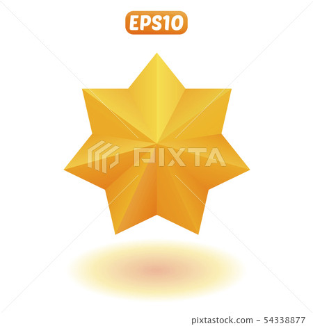 Bright gold star Bright gold star 54338877