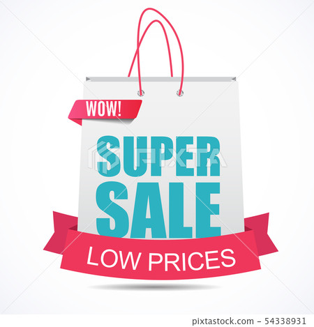 Super sale banner poster. Vector illustration Super sale banner poster. Vector illustration 54338931