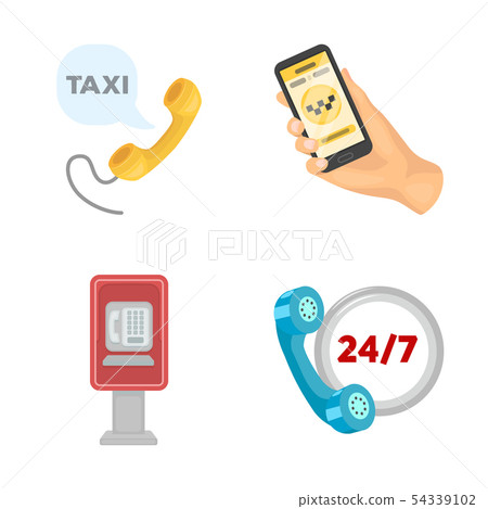 Vector illustration of phone and screen logo. Set of phone and cellphone stock symbol for web. Vector illustration of phone and screen logo. Set of phone and cellphone stock symbol for web. 54339102