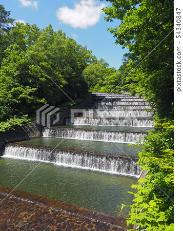 Water step staircase overflow / Otaru Okusawa water source 54340847