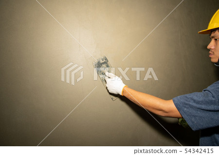 Plastering in wall plastering in the building 54342415