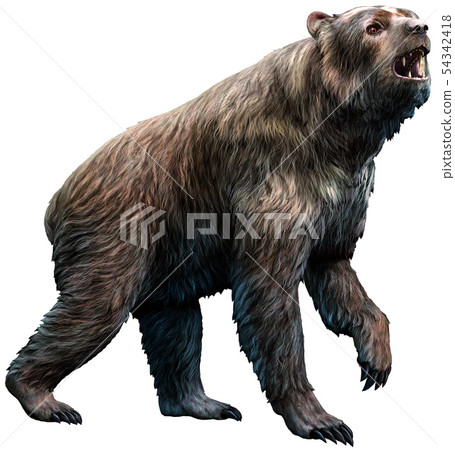Arctodus from the Pleistocene era 3D illustration Arctodus from the Pleistocene era 3D illustration 54342418