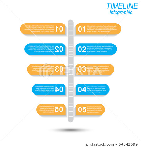 Time line Info-graphic design template. Time line Info-graphic design template. 54342599